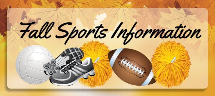 volleyball, shoes, pom poms, football fall sports information