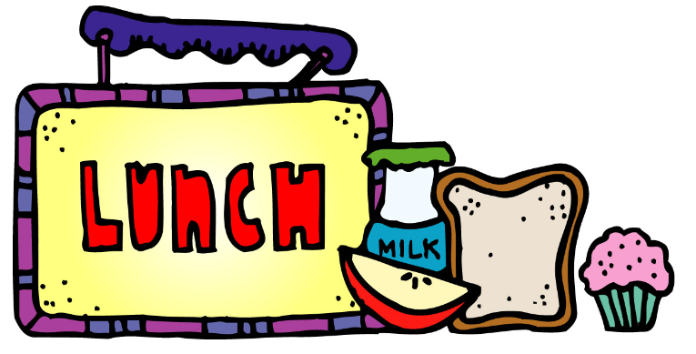 clipart of lunch box and food